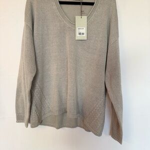 Women's V-Neck Sweater - Gray by Poetry
